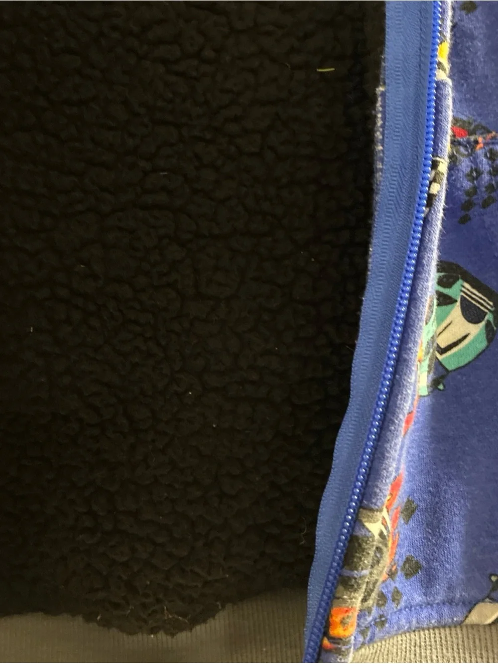 The Children's Place Royal Blue Hooded Zip Jacket with Racing Car Print‎